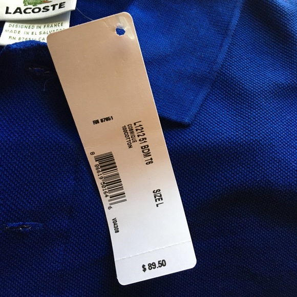Brand new Lacoste collar Shirt - Picture 7 of 8